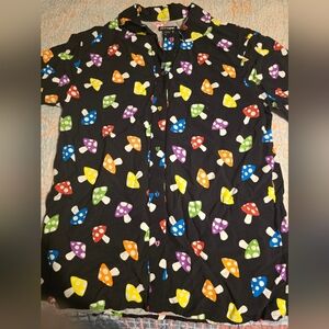 Hot Topic crop button up shirt